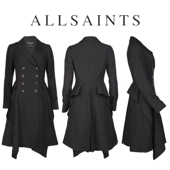 All Saints Jackets & Blazers - AllSaints Spitalfields Gwen Trench Coat Gray 12